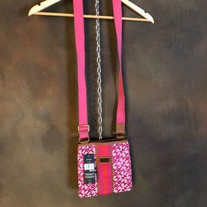 NWT Pink Tommy Hilfiger TH Logo Small Crossbody